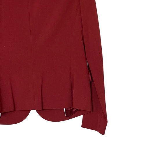 Anne Klein Burgundy/Cooper Single Breasted Blazer Size 4 - Picture 10 of 13